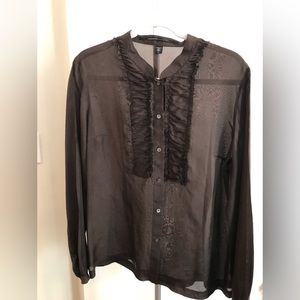 ISDA&Co silk pin tuck front blouse